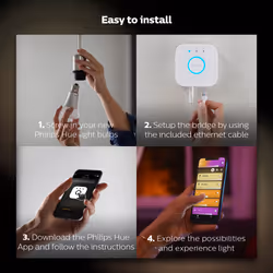 Philips Hue White and colour ambience Starter kit: 2 E27 smart bulbs (1100) + dimmer switch - Additional view 8