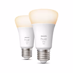 Philips Hue White A60 – E27 smart bulb – 800 (2-pack), Smart bulb, Bluetooth, White, Integrated LED, E27, A60
