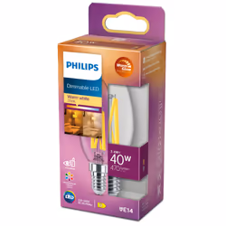 Philips Filament Candle Clear 40W B35 E14