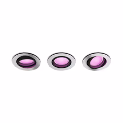 Philips Hue White and colour ambience 3-pack Centura recessed spotlight, Smart lighting spot, Bluetooth, Aluminium, LED, Synt ...