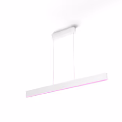 Philips Hue White and colour ambience Ensis pendant light, Smart suspension light, Bluetooth, White, Integrated LED, Metal, N ...