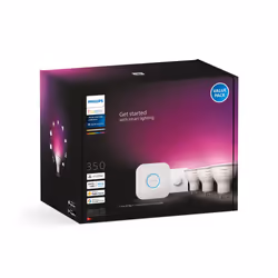 Philips Hue White and colour ambience Starter kit: 3 GU10 smart spotlights + smart button