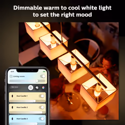 Philips Hue White ambience Candle - E14 smart bulb - (2-pack) - Additional view 4