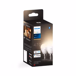 Philips Hue White Lustre – E14 smart bulb – (2-pack) - Additional view 4