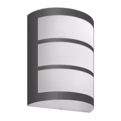 Philips Python Wall Light 6W, Outdoor wall lighting, Grey, White, IP44, Garden, Patio, II, Contemporary