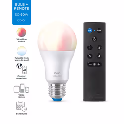 WiZ Bulb 8W (Eq.60W) A60 E27 x1 + Remote