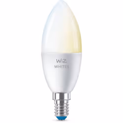 WiZ 8719514551336Z, Smart bulb, Wi-Fi/Bluetooth, White, LED, E14, C37