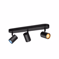 WiZ IMAGEO 3x adjustable spotlight, Black, LED, Metal, Non-changeable bulb(s), 2200 K, 6500 K