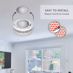 FS180521M 2-Pack Smoke Alarm with Magnet Mounting 5 Year Battery and Conforms to EN14604, White, 2er Packung, Set of 2 Pieces