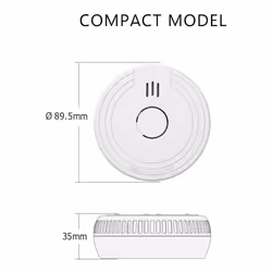 FS180521M 2-Pack Smoke Alarm with Magnet Mounting 5 Year Battery and Conforms to EN14604, White, 2er Packung, Set of 2 Pieces - Additional view 5