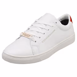 Tommy Hilfiger Essential Sneaker Womens Casual Trainers in White Black - 7.5
