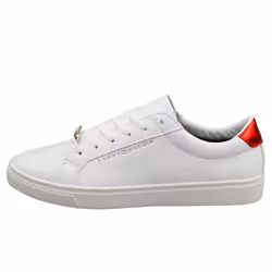 Tommy Hilfiger Essential Sneaker Womens Casual Trainers in White Black - 7.5