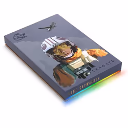Seagate Game Drive 2 TB Luke Skywalker Special Edition FireCuda External Hard Drive, Black