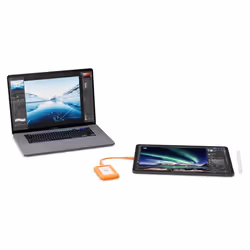 LaCie STND1000400 external hard drive 1 TB USB Type-C 3.2 Gen 1 (3.1 Gen 1) Grey, Orange - Additional view 4
