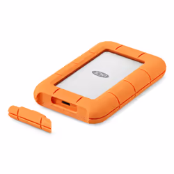 LaCie STND4000400 external solid state drive Thunderbolt technology 4 TB USB Type-C USB4 Gen 3x2 Orange, Stainless steel - Additional view 6