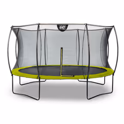 EXIT Silhouette trampoline ø366cm - green, Above ground trampoline, Round, 120 kg, 3 yr(s), Safety net, Assembly required