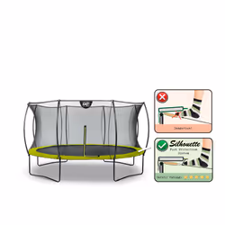 EXIT Silhouette trampoline ø427cm - green
