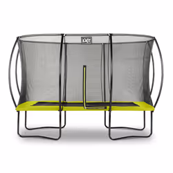 EXIT Silhouette trampoline 244x366cm - green, Above ground trampoline, Rectangular, 120 kg, 3 yr(s), Safety net, Assembly req ...