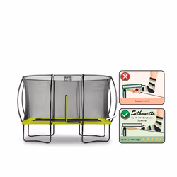 EXIT Silhouette trampoline 244x366cm - green - Additional view 4