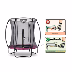 EXIT Silhouette trampoline ø183cm - pink