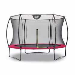 EXIT Silhouette trampoline ø305cm - pink, Above ground trampoline, Round, 100 kg, 3 yr(s), Safety net, Assembly required