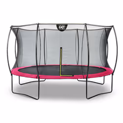 EXIT Silhouette trampoline ø366cm - pink, Above ground trampoline, Round, 120 kg, 3 yr(s), Safety net, Assembly required