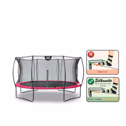 EXIT Silhouette trampoline ø427cm - pink