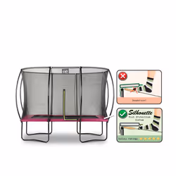EXIT Silhouette trampoline 214x305cm - pink - Additional view 4
