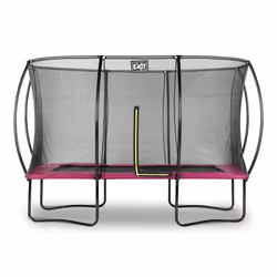 EXIT Silhouette trampoline 244x366cm - pink, Above ground trampoline, Rectangular, 120 kg, 3 yr(s), Safety net, Assembly requ ...