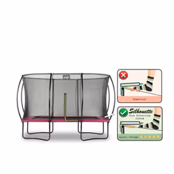 EXIT Silhouette trampoline 244x366cm - pink - Additional view 4
