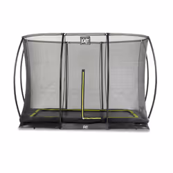 EXIT Silhouette ground trampoline 214x305cm with safety net - black, Sunken trampoline, Rectangular, 120 kg, 3 yr(s), Safety ...