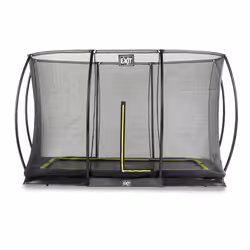 EXIT Silhouette ground trampoline 244x366cm with safety net - black, Sunken trampoline, Rectangular, 120 kg, 3 yr(s), Safety  ...