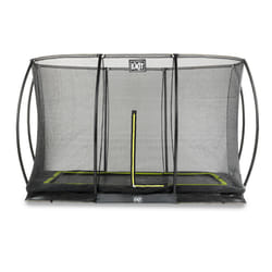 EXIT Silhouette ground trampoline 244x366cm with safety net - black