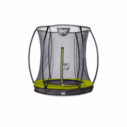 EXIT Silhouette ground trampoline ø183cm with safety net - green, Sunken trampoline, Round, 50 kg, 3 yr(s), Safety net, Assem ...