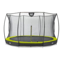 EXIT Silhouette ground trampoline ø366cm with safety net - green