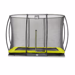 EXIT Silhouette ground trampoline 214x305cm with safety net - green, Sunken trampoline, Rectangular, 120 kg, 3 yr(s), Safety ...