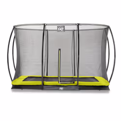 EXIT Silhouette ground trampoline 244x366cm with safety net - green, Sunken trampoline, Rectangular, 120 kg, 3 yr(s), Safety ...