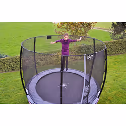 EXIT Elegant trampoline ø253cm with Economy safetynet - black
