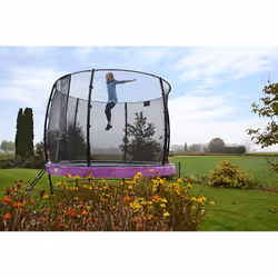 EXIT Elegant trampoline ø253cm with Economy safetynet - black