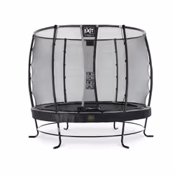 EXIT Elegant Premium trampoline ø253cm with Deluxe safetynet - black, Above ground trampoline, Round, 80 kg, 3 yr(s), Safety  ...