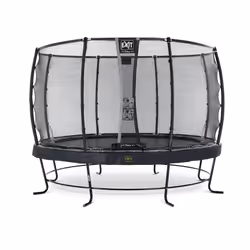 EXIT Elegant Premium trampoline ø427cm with Deluxe safetynet - black, Above ground trampoline, Round, 130 kg, 3 yr(s), Safety ...
