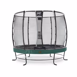 EXIT Elegant Premium trampoline ø253cm with Deluxe safetynet - green, Above ground trampoline, Round, 80 kg, 3 yr(s), Safety  ...