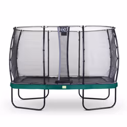 EXIT Elegant trampoline 214x366cm with Economy safetynet - green, Above ground trampoline, Rectangular, 120 kg, 3 yr(s), Safe ...