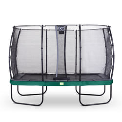 EXIT Elegant trampoline 244x427cm with Economy safetynet - green