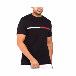 Tommy Hilfiger Mens T Shirts - Black, L