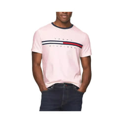 Tommy Hilfiger Mens T Shirts - Baby Pink, 2XL