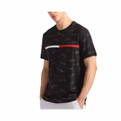 Tommy Hilfiger Mens T Shirt Signature Tee - Black, M