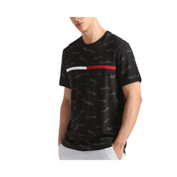 Tommy Hilfiger Mens T Shirt Signature Tee - Black, M