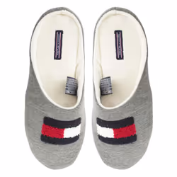 TOMMY HILFIGER Womens Indoor Slippers Casual Sandal - Grey, UK 6-7