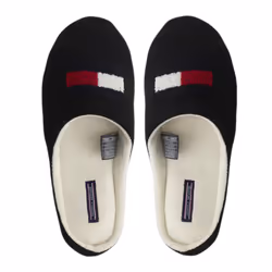 TOMMY HILFIGER Womens Indoor Slippers Casual Sandal - Black, UK 6-7
